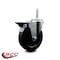 Service Caster 5 Inch Soft Rubber Wheel Swivel 34 Inch Threaded Stem Caster with Brake SCC SCC-TS20S514-SRS-PLB-34212 - alternate 3